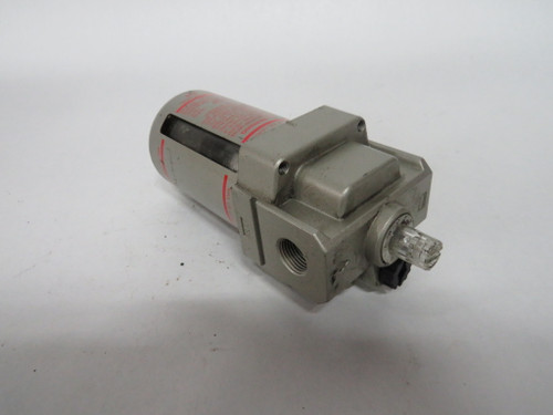 SMC AL40-N03-3Z Lubricator 3/8" NPT Port DAMAGED LABEL USED