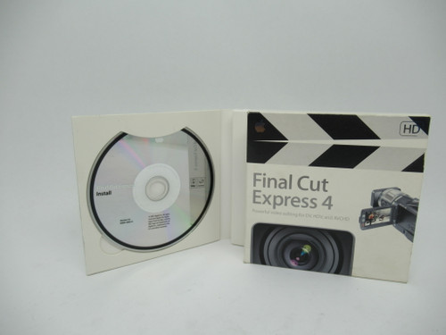 Apple MB278Z/A Final Cut Express 4 Video Editing Software UNKNOWN CONDITION USED