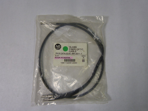 Allen-Bradley 43GR-FOS20ML Ser A Glass Fiber Optic Cable 36" L HOLE IN BAG NWB