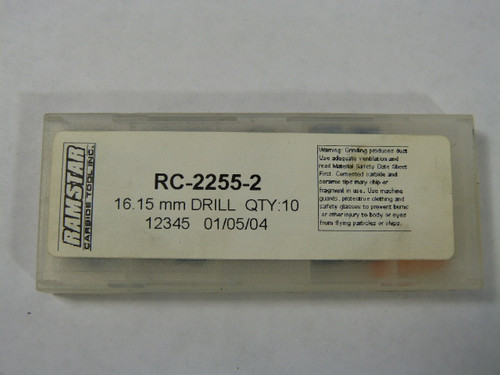 Ramstar RC2255-2 Carbide Drill Bit 16.15mm Sold Individually ! NEW !