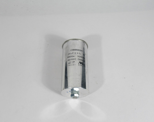 Generic CBB66SH Capacitor 480VAC 50/60HZ 24UF *SHELF WEAR* NOP