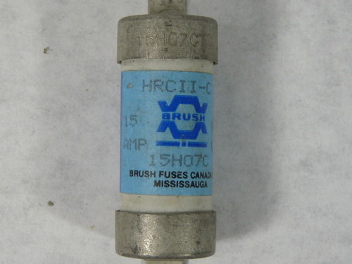 Brush 15H07C Bolt On Fuse 15A 600V USED