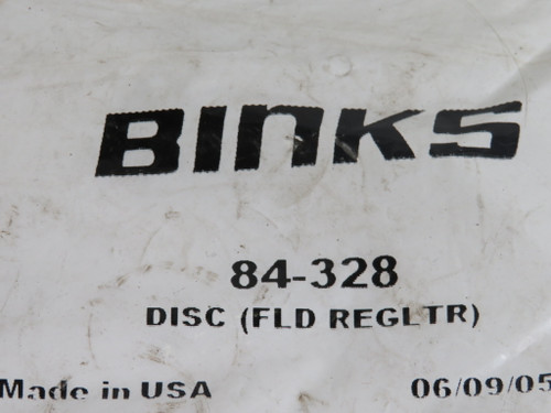 Binks 84-328 Disc for Fluid Regulator NWB