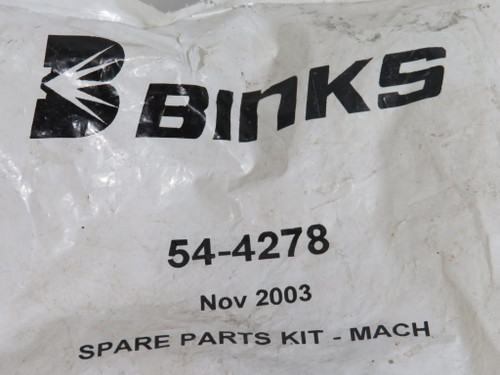 Binks 54-4278 HVLP Spray Gun Repair Kit MACH 1SL NWB
