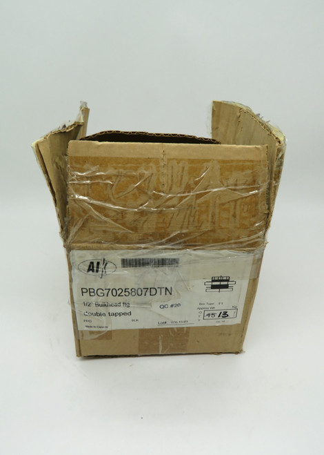 AIK PBG7025807DTN 1/2" Bulkhead Fitting Black Lot of 13 *OPEN BOX* NEW