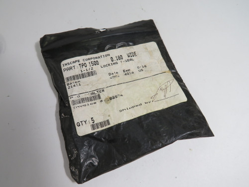 Generic TPO-1500 Locking T-Seal 1-1/2" 0.180 W 5-Pack NOP