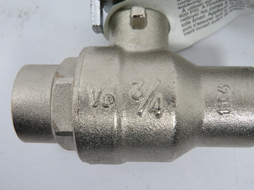 Aqua Dynamic 1107-504 3/4" Ball Valve 600WOG Plated Brass Female NOP