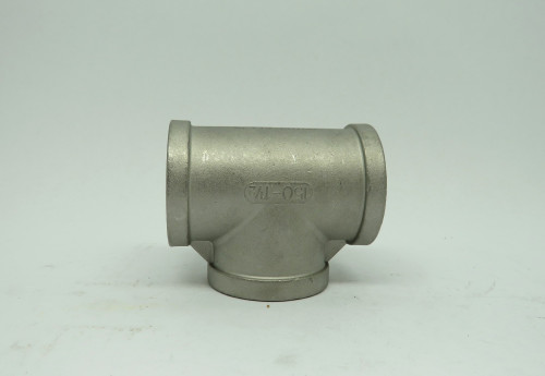 Merit Brass K406-201-1/2" Stainless Steel Tee 150PSI FNPT USED