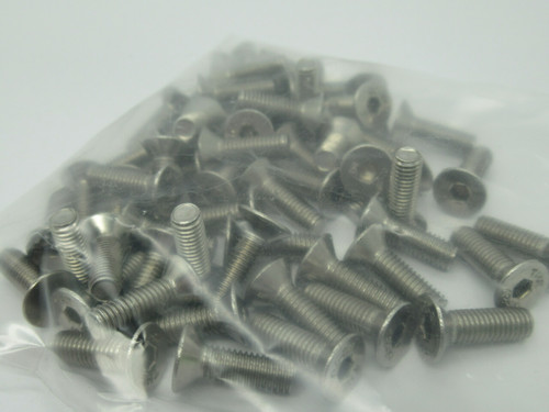 Generic Metric Flat Head Cap Screw M5 x 16mm Length *Shelf Wear* Lot of 59 NOP