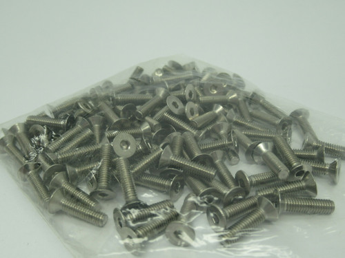 Generic Metric Flat Head Cap Screw M4 x 16mm Length *Shelf Wear* Lot of 110 NOP