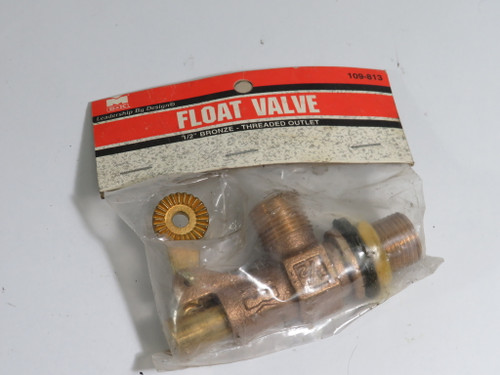 B & K 109-813 1/2" Bronze Float Valve Damaged Bag MISSING PIECE NOP