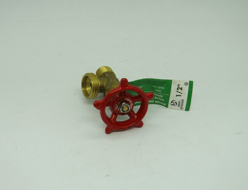 Aqua Dynamic 1102-003 1/2" Boiler Drain Valve 125PSI Brass Male NOP