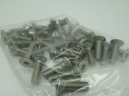 Generic Metric Flat Head Cap Screw M6 x 20mm Length *Shelf Wear* Lot of 42 NOP