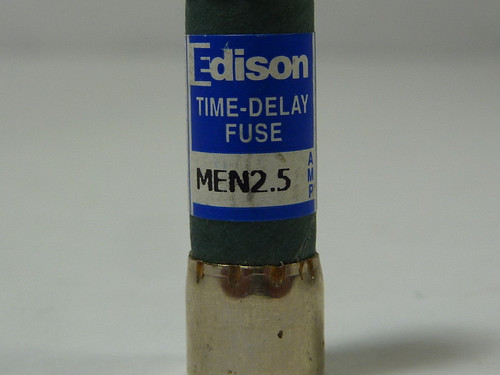 Edison MEN2.5 Time Delay Fuse 2.5A 250V USED