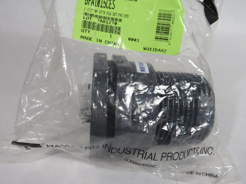 Hayward BFA1015CES Threaded Bulkhead Fitting 1-1/2" w/ EPDM Flange Gasket NWB