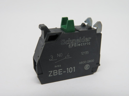 Schneider ZBE-101 Contact Block 1NO 600V USED