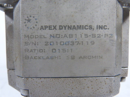 Apex AB115-S2-P2 Gear Reducer USED