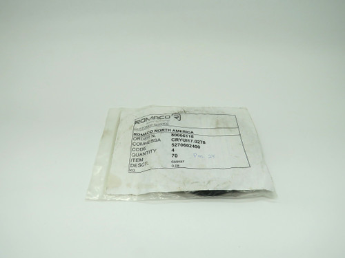 Romaco 5270602400 Gasket 131mmOD 121mmID 7mmW Lot of 3 NOP