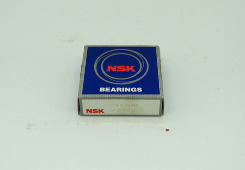 NSK 7304BW Single Row Ball Bearing 20mm Bore 52mmOD 15mmW NEW *Sealed Box* NEW