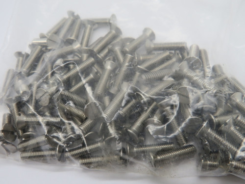 Generic Flat Head Slotted Screw M5 x 20mm Length *Shelf Wear* Lot of 95 NOP