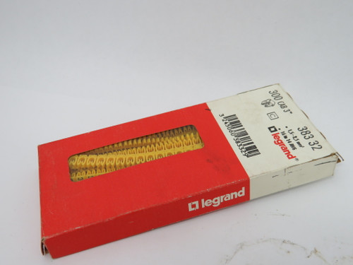 Legrand 38332 CAB3 Yellow Wire Marker Sleeve "C" 1.5-2.5mm2 Lot of 593 NEW