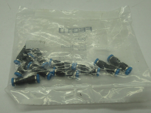 Festo 153323 QSM-3 Push In Connector 3mm Tubing OD Pack Of 10 NWB