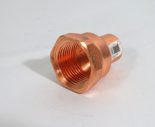 Aqua-Dynamic 9002-034 Pipe Fitting 1/2" x 3/4" CxF Female Copper NOP