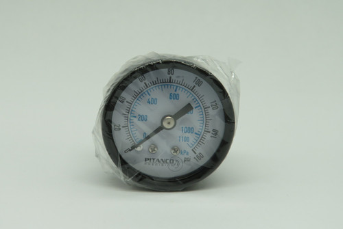 Pitanco 151A13 Pressure Gauge 0-160psi 1.5"(40mm) D 1/8"NPT *Open Box* NEW