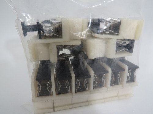 Allen-Bradley 1492-CE6 Fuse Holder Terminal Block w/Black Clip Lot of 10 USED