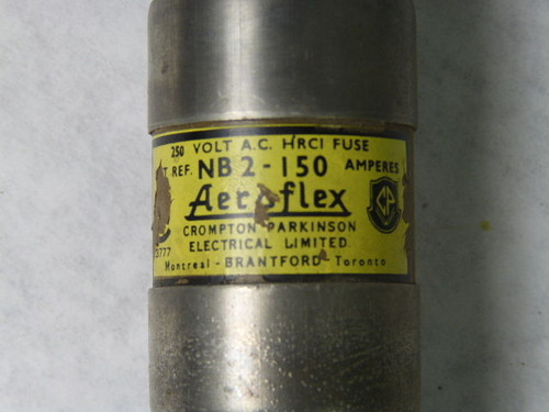 Aeroflex NB2-150 Energy Limiting Fuse 150A 250V USED