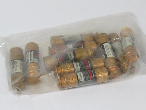 Fusetron FRN-R-6/10 Dual Element Time Delay Fuse 6/10A 250V Lot of 10 USED