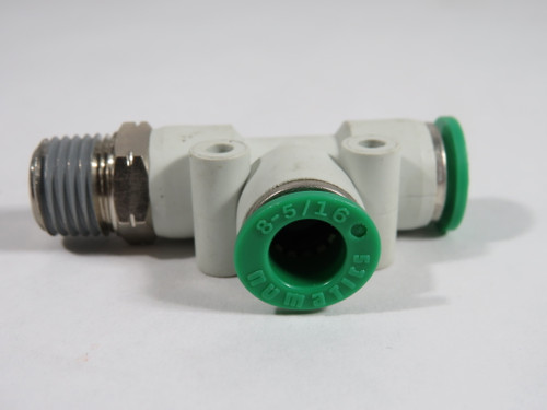 Numatics INP116-516-021 Swivel Run Tee 5/16" Tube 1/4" NPTF SHELF WEAR Lot/4 NOP