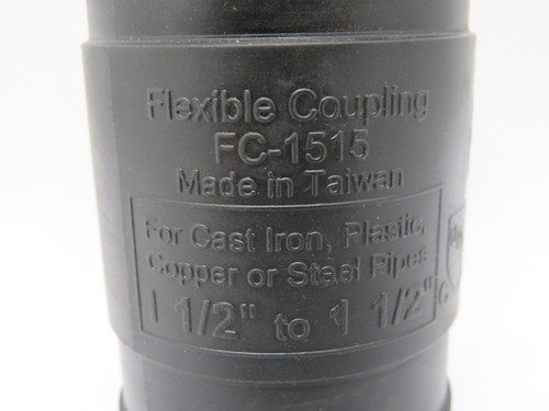 Generic FC-1515 Rubber Flexible Coupling 1-1/2"-1-1/2" *No Metal Straps* NOP