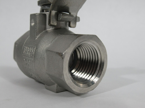 Sharpe 50M76-1/2 Threaded 1/2" Ball Valve 1000CWP Female Stainless Steel NOP