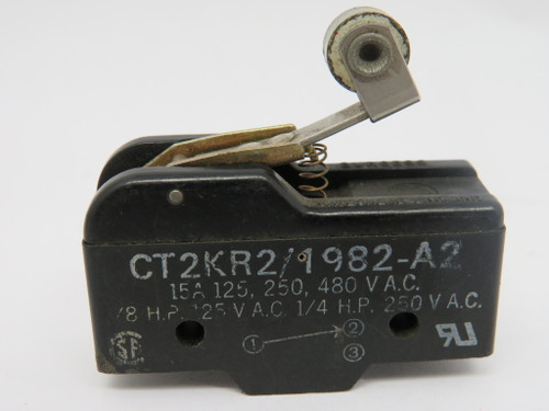 Burgess CT2KR2/1982-A2 Limit Switch 15A 125/250/480VAC *Missing Screws* USED