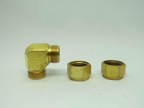Swagelok B-600-9 Threaded 3/8" Union Elbow Tube Fitting NOP