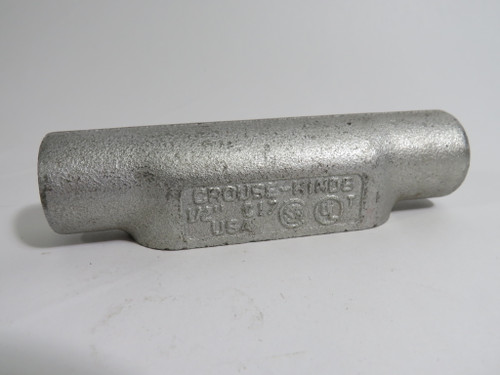 Crouse-Hinds C17 Conduit Body 1/2" C Shape No Cover USED