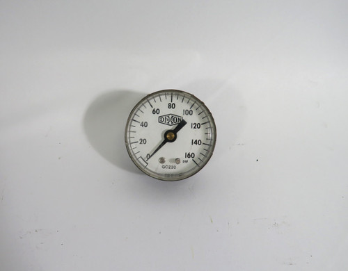Dixon Boss GC230 Dry Pressure Gauge 0-160psi 2"D 1/4"NPT *Cosmetic Damage* USED