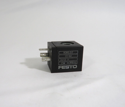 Festo 123060 MSN1G-24V Solenoid Coil 24VDC 2.5W USED
