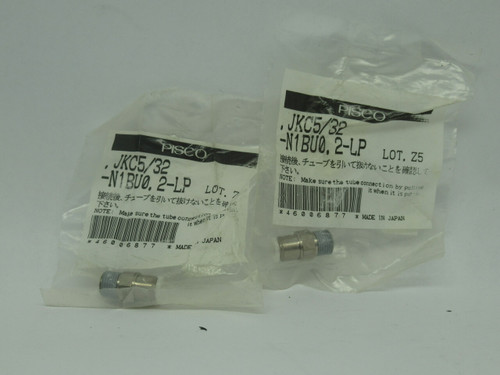 Pisco JKC5/32-N1BU0.2-LP Flow Speed Controller 5/32 Dia. 1/8NPT Lot Of 3 NWB