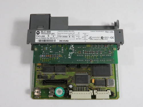 Allen-Bradley 1747-L532 Processor Unit Ser D Rev 4 FRN 10 NO KEY/DOOR/BATT USED