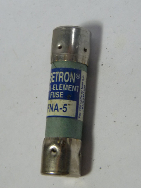 Fusetron FNA-5 Dual Element Fuse 5A 125V USED