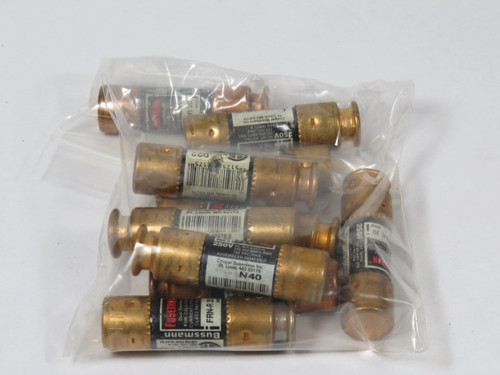 Fusetron FRN-R-20 Dual Element Time Delay Fuse 20A 250V Lot of 10 USED