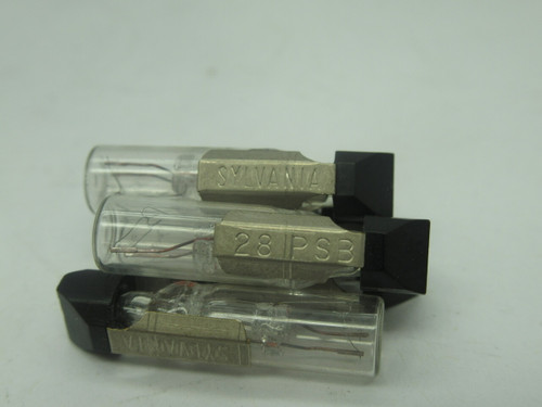 Sylvania 333270 Incandescent Automotive Bulb 28V Slide Base 28PSB Lot Of 5 NOP