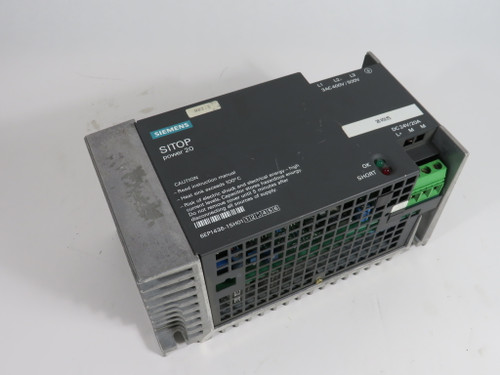 Siemens 6EP1436-1SH013 Power Supply Set to 26VDC *Cosmetic Scratch* USED