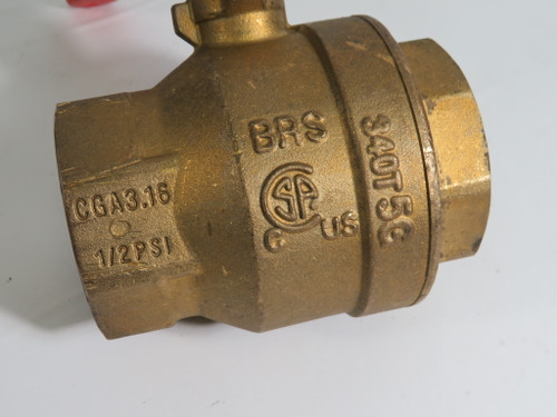 M. A. Stewart B-3-2 Brass Ball Valve 2" 150wsp 600Wog USED