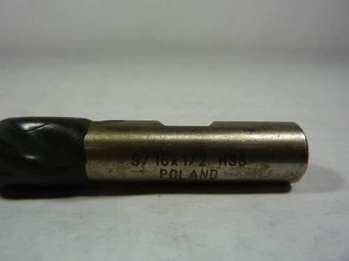 Generic 9/16 x 1/2 HSS Carbide Square End Mill Drill Bit ! NEW !