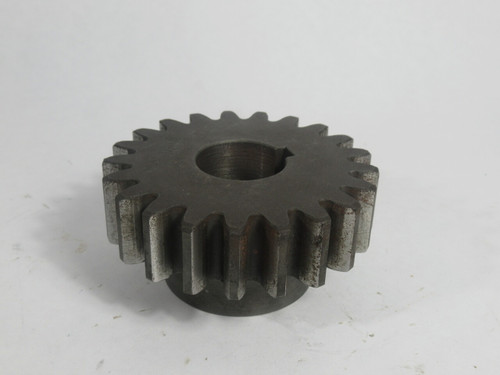 Generic 1C-70403 Spur Gear 21Teeth 1-1/4"Bore 3-3/4"OD 1"Pitch w/ Keyway USED