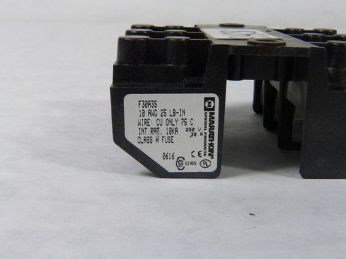 Marathon F30A3S Fuse Holder 30A 250V 3-Pole USED