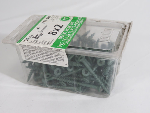 Paulin 214-533 Deck Screws 8x2 Damaged Box 100-Pack NEW